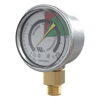 Manómetro de Contacto / 2901 PSI (200 bar) / Contacto N.O. Baja Presión / IP65 / -20°C a +55°C / 50 mm