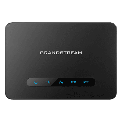 Adaptador de Teléfono Analógico ATA / 2 Puertos FXS / Router NAT Gigabit / Cifrado AES / Calidad de Voz HD / Fax T.38