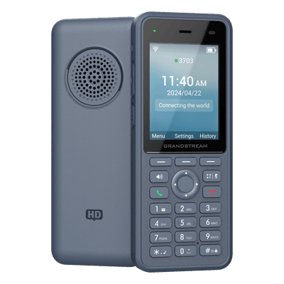 Teléfono IP Wi-Fi Inalámbrico / Wi-Fi 6 Doble Banda / IP69K / Batería 3000 mAh / 4 Vías Conferencia / Bluetooth / USB-C