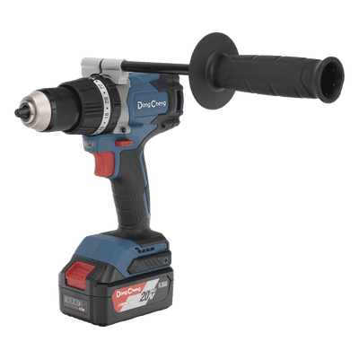 Rotomartillo Inalámbrico 20V / Motor Brushless / Broquero 1/2 in / 120 Nm Par Máximo / 2 Baterías 4.0Ah con Cargador y Maletín