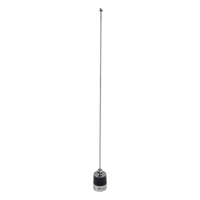 Antena Móvil VHF / Rango 144-174 MHz / Ganancia 3 dBi / Potencia 200 W / Longitud Ajustable 132 cm (51.2 in) / Montaje NMO 3/4'