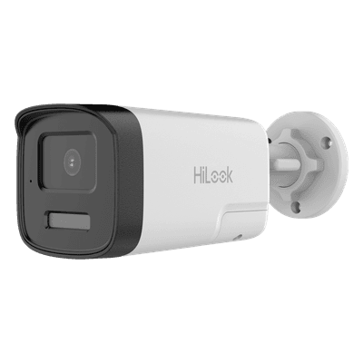[Audio Bidireccional + Dual Light + ColorVu] Bala TURBOHD 3K (5 Megapixel) / Lente 2.8mm / 40 mts IR EXIR + 40 mts Luz Blanca / Micrófono y Bocina Integrado / Exterior  IP67 / Metal / dWDR