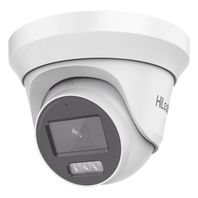 [Audio Bidireccional + Dual Light + ColorVu] Turret TURBOHD 3K / 5 Megapixel / Lente 2.8 mm / 40 mts IR EXIR + 40 mts Luz Blanca / Micrófono y Bocina Integrado / Exterior IP67 / dWD