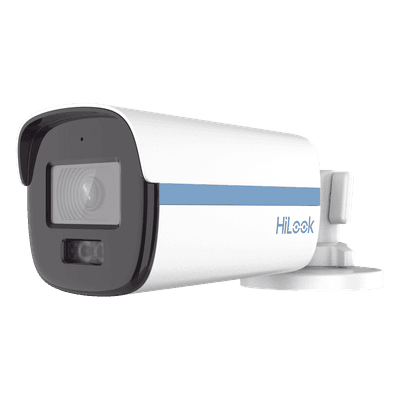 [Dual Light + ColorVu] Bala TURBOHD 3K / 5 Megapixel / Lente 3.6 mm / Audio por Coaxitron / 40 mts IR + 40 mts Luz Blanca / Exterior IP67 / Metal / dWDR