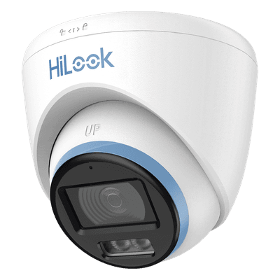 [Dual Light + ColorVu] Turret TurboHD 3K / 5 Megapixel / Lente 3.6 mm / 40 mts IR EXIR + 40 mts Luz Blanca / Micrófono Integrado / Exterior IP67 / dWDR
