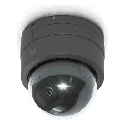 Cámara IP UniFi G5 Domo Ultra Color Negro, Bajo Perfil para Interior, 2K (4MPX), Ángulo Amplio 102.4°, Visión Nocturna IR Hasta 20mts, Detección de Eventos, para Pared o Techo