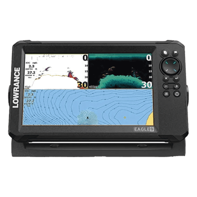 Ecosonda / Pantalla IPS 9 pulgadas / Transductor 50/200 kHz y 455/800 kHz / CHIRP y DownScan / C-MAP Discover