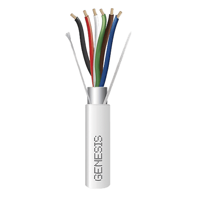 Cable para Alarma / 6 Conductores / 18 AWG / Blindado / Plenum / 305 m (1000 ft) / CL3P FPLP CMP FT6