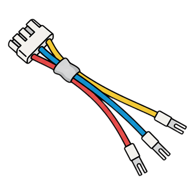 Cable de salida de alarma / 10 cm (0.33 ft) / 4 hilos / Relay / Portero analógico