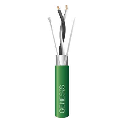 Cable de Datos EIA-485 / 2x22 AWG / Blindado Trenzado / Plenum / Bobina 305 m (1000 ft) / Verde