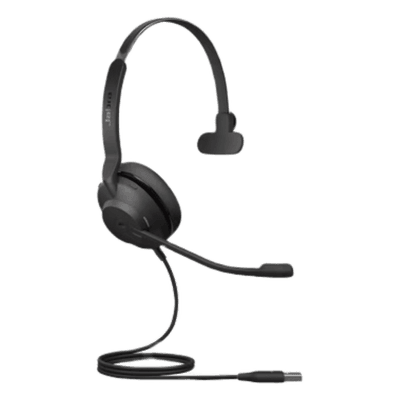 Auricular Mono UC / Aislamiento Acústico Viscoelástico / Doble Micrófono con Reducción de Ruido / Altavoces 28 mm / USB-A con Adaptador / Indicador de Ocupado