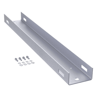 Montaje de Poste / 600 mm (1.97 ft) de Alto / 12 UR / Aluminio / Color Negro / 19 in Rack