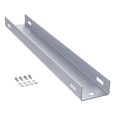 Montaje de Poste / Aluminio Anticorrosión / 1200 mm (3.94 ft) / 25 UR / Rack 19 in / Color Negro