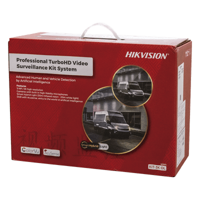 [Dual Light] Kit TurboHD 3K (5 Megapixel) / DVR 4 Canales / 4 Cámaras Bala para Exterior y Metal / Micrófono Integrado / Accesorios de Interconexión / Fuente de Poder
