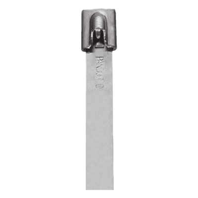 Cincho de Acero Inoxidable 304 / 201 mm (7.9 in) x 6.6 mm / Tensión 556 N / Interior y Exterior / UL 62275 / Paquete 100 pz