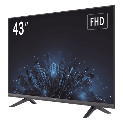 Monitor LED Full HD 43" / Ideal para Oficina y Hogar / Uso 24-7 / Entrada HDMI/VGA/USB / Compatible con Montaje VESA (200 X 200) / Bocinas Integradas