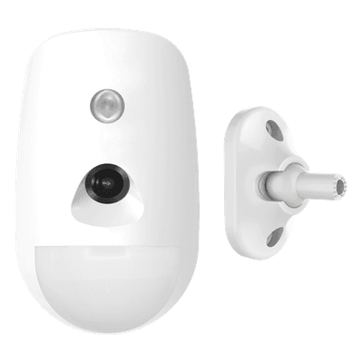 Detector PIR Inalámbrico con Cámara / Cobertura 12 m (39.4 ft) / Ángulo 85.9° / Inmunidad Mascotas 30 kg / Batería 6 Años / VGA 640x480