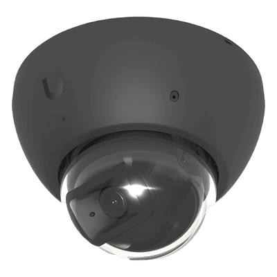 Cámara UniFi Protect G5 AI Dome Negro, Para Interior o Exterior, 4K (8MPX), Ángulo 109.9°. Visión Nocturna IR Hasta 40m, Detecciones Inteligentes de Rostros y Placas, Audio Bidireccional, Protección IP66, Anti-Vandalismo