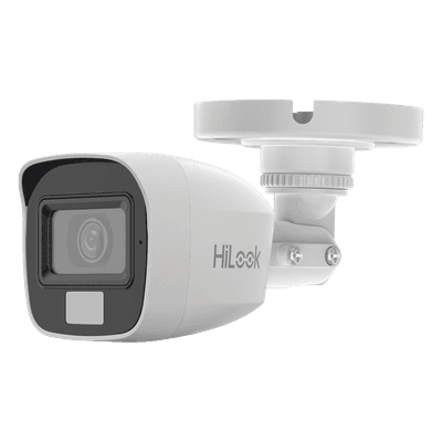 [Dual Light + ColorVu] Bala TURBOHD 2 megapixel / 20 mts IR + 20 mts luz blanca / Lente 2.8 (100° de Visión)  /  Exterior IP66 / Audio por Coaxitron / TVI-AHD-CVI-CVBS / Metal / Smart-Hybrid light