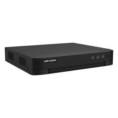 DVR 4 Canales TURBOHD + 4 Canales IP / 8 Megapixel (4K) / Audio Bidireccional / ACUSENSE / 1 Bahía de Disco Duro / Salida de Video en Full HD / H.265+