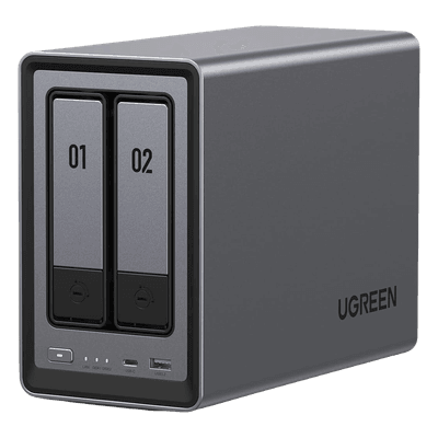 NASync DXP2800 | SO UGOS Pro |  Intel N100 12th Gen Intel® 4 Core™ | 2 Bahías SATA hasta 48TB | 2-Bahias (M.2 NVMe) hasta 16TB | 8GB DDR5 (Exp. a 16GB) | Ethernet 2.5G  | HDMI 4K | 2* USB2.0 | 1*USB 3.2Gen | 1* USB 3.2Gen2 | 1*USB-C 3.2Ge