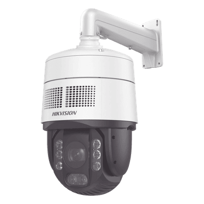 [PROTECCIÓN ACTIVA] Domo PTZ IP 4 Megapixel / 32X Zoom / 200 mts IR / Potente Alerta Audible y Luz Estroboscópica hasta 100 Metros / ACUSENSE / IP67 / IK10 /  / Autoseguimiento 2.0 / Hi-PoE / DARKFIGHTER / Rapid Focus / Micro SD