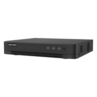 DVR 4 Canales TURBOHD + 2 Canales IP / 5 Megapixel Lite - 3K Lite / Audio Bidireccional  / ACUSENSE (Evista falsas alarmas) / 1 Bahía de Disco Duro / Salida de Video en Full HD