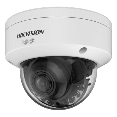 [Dual Light + ColorVu 3.0 + HikAI] Domo IP 4 Megapixel / Lente Mot. 2.8 a 12 mm / 40 mts IR + Luz Blanca / Exterior IP67 / WDR 130 dB / ACUSENSE 3.0 / Metal / NEMA 4X / ACUSEEK