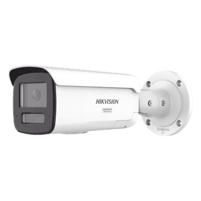 [Dual Light + ColorVu 3.0 + HikAI] Bala IP 4 Megapixel / Lente 4 mm / 60 mts IR + Luz Blanca / Exterior IP67 / Estrobo Luz Blanca / WDR 130 dB / ACUSENSE 3.0 / Metal / NEMA 4X / ACUSEEK