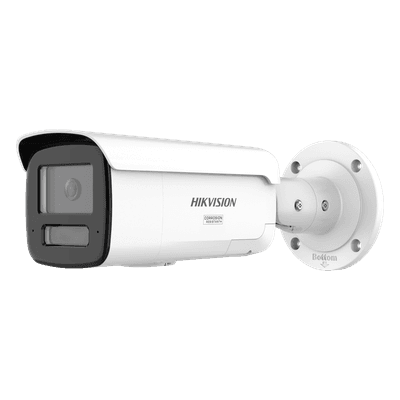 [Dual Light + ColorVu 3.0 + HikAI] Bala IP 4 Megapixel / Lente 4 mm / 60 mts IR + Luz Blanca / Exterior IP67 / Estrobo Azul y Rojo / WDR 130 dB / ACUSENSE 3.0 / Metal / NEMA 4X / ACUSEEK