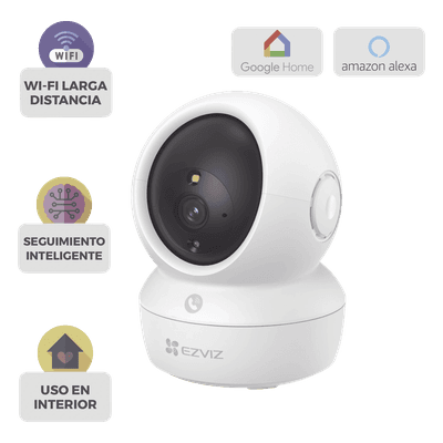 Camara PT 3 Megapixel / Wi-Fi de Doble banda 2.4 / 5 GHz / Vision Nocturna A Color / Detección de Ruidos Fuertes / Seguimiento Inteligente / Deteccion de Humanos / Audio de Dos Vías / MicroSD512GB