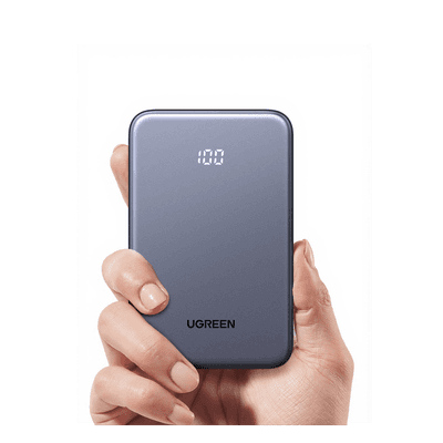 Power bank Ultradelgado  10000mAh / 20W Máximo / Puerto USB-C PD3.0 PPS / Puerto USB-A 22.5W / Batería Polímero de Litio / Pantalla Digital / Carga Rápida 3 Horas / Protocolos Múltiples / Protección
