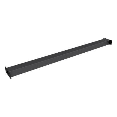 Perfil Rectangular de Interconexión / Acero 1200 mm (3.9 ft) / Ancho 56 mm (2.2 ft) / Soporte 100 mm (3.9 ft) x 40 mm (1.6 ft) / Radio de Esquina R4 mm