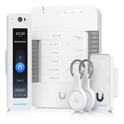 Kit de Control de Acceso / 1 Puerta / 6,000 Usuarios / IP55 / PoE++ / 5 Puertos Gigabit