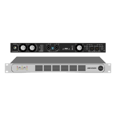 Amplificador de Potencia Profesional / 250W 2-Zonas / Clase D / Eficiencia 90% / Modos Estéreo y Puente / PFC de Banda Ancha / Protección Integral / 1U Compacto