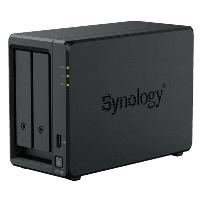 NAS Synology DiskStation DS725+ | 2 Bahías | Expandible hasta 7 Unidades | 2 Ranuras M.2 NVMe | Puerto 2.5GbE | Rendimiento 276 MB/s Lectura y 224 MB/s Escritura | Compatible con Unidad de Expansión DX525.