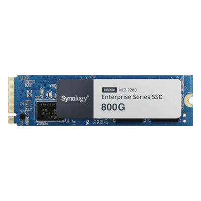 SSD NVMe M.2 Serie Enterprise |  SSD 800GB | Alto Rendimiento 660.000 IOPS Lectura | 120.000 IOPS Escritura | Resistencia Hasta 2900 TBW | Protección de Datos Integral | Análisis de Vida Útil | Compatible con Synology DSM.