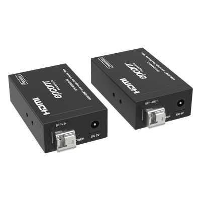 Extensor HDMI sobre Fibra Óptica / 4K2K@60Hz / 4:4:4 / 18 Gbps / Monomodo LC / 10 km (32,808 ft) / HDCP 2.2 / HDR10+ Dolby Vision / Audio 7.1CH