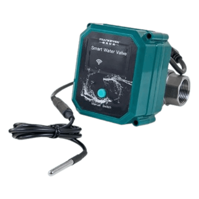 Válvula Inteligente / Control de Caudal 0-100% / Wi-Fi 2.4 GHz y Bluetooth / Sensor de Temperatura / IP67 / Alimentación USB DC 5V / DN20 (3/4'')