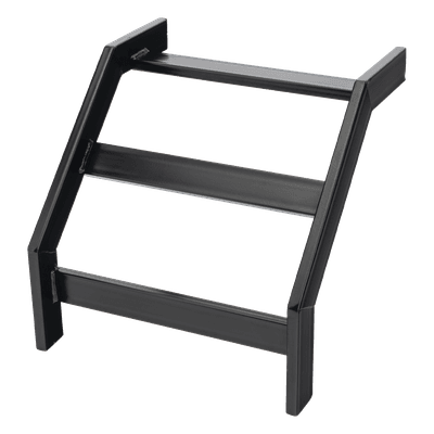 Curva Vertical Exterior 90° / Escalera Tubular 1.5" de Peralte x 12" de Ancho / Acero al Carbono con Recubrimiento Epóxico / Radio de Curvatura 12' (3.66 m) / Incluye Coples y Tornillería