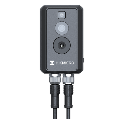 (HIKMICRO) Cubo IP Bi-Espectral / Térmica (256 X 192 / 3.6 mm) + Óptica (4 MP / 1.4 mm) / Rango: -20°C a 550°C / ±2°C Margen / PoE / IP67 / Ideal para Sites o Lugares Pequeños