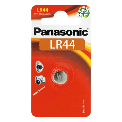 Batería Alcalina de Botón / 1.5 V / 110 mAh / LR44 / Acero Inoxidable Semihermético