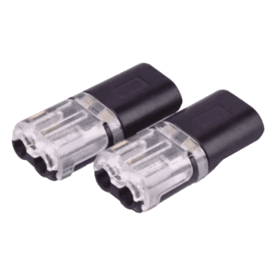 Conectores enchufables / 2 pines / 22-18 AWG / 0.35-0.75 mm² / 25 piezas / -20°C a +80°C