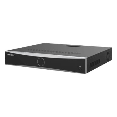 [Acusearch] NVR 12 Megapixel (4K) / 32 canales IP / 16 Puertos PoE+ / Reconocimiento Facial / AcuSense (Evita Falsas Alarmas) / 4 Bahías de Disco Duro / Switch PoE 300 mts / HDMI en 4K / Alarmas I/O