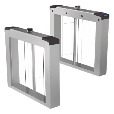 Torniquete Swing Bidireccional / Reconocimiento Facial 100,000 Rostros / Lector Mifare 200,000 Tarjetas / 5,000,000 MCBF / 4 Sensores dToF / Paso 20-60 Personas/min / Carril 65 o 90 cm (25.6 o 35.4 in) / Wi-Fi AP y RJ45