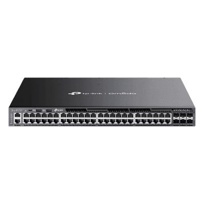 Switch L3 Gestionable Apilable / 48 Puertos Gigabit PoE+ / 6 Ranuras 10G SFP+ / Presupuesto PoE 1440W / Apilamiento 8 Unidades / Enrutamiento OSPF / Gestión Cloud