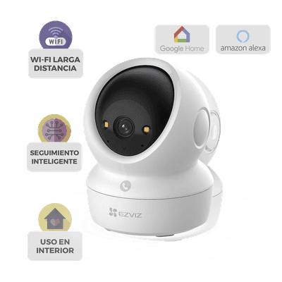 Cámara PT Wi-Fi / 4K (8 Megapíxeles) / Audio de Dos Vías / Visión Nocturna Inteligente en Color  / Detección Humana / Detección de Mascota / Llamada a la App con un toque / Almacenamiento en MicroSD y Nube