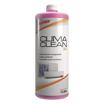 CLIMA CLEAN BA Limpiador Espumoso, Biodegradable y a Base de Agua que Garantiza una Limpieza Profunda y Profesional en Serpentines de Minisplits, Mejorando su Eficiencia y Prolongando su Vida Útil