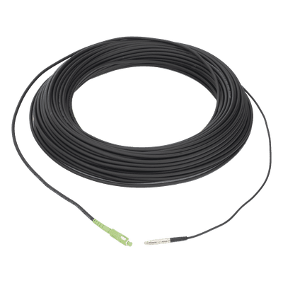 Rollo de Fibra Óptica Drop / G.657A2 Monomodo Simplex / 100 m (328 pies) / SC/APC-SC/APC / Interior y Exterior
