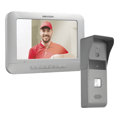 Kit de Videoportero Analógico con Pantalla LCD a Color de 7" / Frente de Calle para Exterior IP65 / Salida de Relevador
